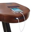 San Francisco Charging Desk - Walnut - Bluetooth Speaker - PC711
