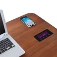 San Francisco Charging Desk - Walnut - Bluetooth Speaker - PC711