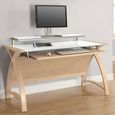Curve Computer Desk - Oak - 1300 - PC201