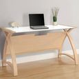 Curve Laptop Table - Oak - PC201 1300LT