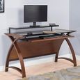 Curve Computer Desk - Walnut - 1300 - PC201