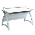 Curve Computer Desk - Grey - 900 - PC201