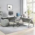 Curve Laptop Table - Grey - 900LT - PC201