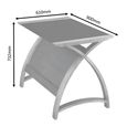 Curve Laptop Table - Grey - 900LT - PC201
