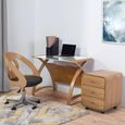 Curve Laptop Table - Oak - PC201 900LT