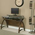 Curve Computer Desk - Walnut - 1300 - PC201