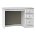 Pembroke White Gloss 3 Drawer Desk
