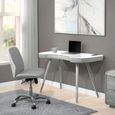 San Francisco Executive Curved Desk - Grey and White - PC714