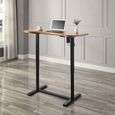 San Francisco Height Adjustable Desk - Oak and Black - PC715