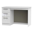Knightsbridge Desk - 3 Drawer - White Gloss