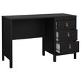 Clearance - Barcelona Desk - 3 Drawer - Black - A525