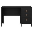 Clearance - Barcelona Desk - 3 Drawer - Black - A525