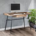 Urban Office Desk - Industrial Style - 1 Drawer - Rustic Wood