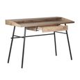 Urban Office Desk - Industrial Style - 1 Drawer - Rustic Wood