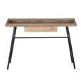 Urban Office Desk - Industrial Style - 1 Drawer - Rustic Wood