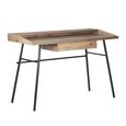 Urban Office Desk - Industrial Style - 1 Drawer - Rustic Wood