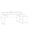Tezaur Gaming Desk - LED Light - 3 Shelves - Black