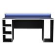 Tezaur Gaming Desk - LED Light - Black