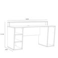 Tezaur Gaming Desk - LED Light - Black
