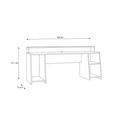 Tezaur Gaming Desk - LED Light - Black and Blue