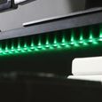 Tezaur Gaming Desk - LED Light - Black and Red
