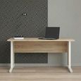 Prima Desk - 150cm - Oak and White