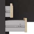 Function Plus Corner Desk - 2 Drawer - Black and Oak