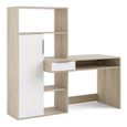 Function Plus Desk - 1 Door - 1 Drawer - Multi-Functional - White