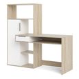 Function Plus Desk - 1 Door - 1 Drawer - Multi-Functional - White