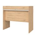 Function Plus Desk - 2 Drawer - Oak and White