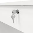 Function Plus Desk - 4+1 Handle Free Drawer - Single - White