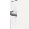 Function Plus Desk - 4+1 Handle Free Drawer - Single - White