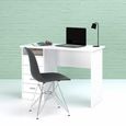 Function Plus Desk - 4 Drawer - Single - White