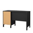 Madrid Desk - 3 Drawer - Black