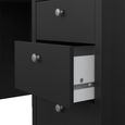 Madrid Desk - 3 Drawer - Black
