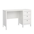 Madrid Desk - 3 Drawer - White