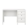 Madrid Desk - 3 Drawer - White