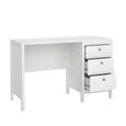 Madrid Desk - 3 Drawer - White