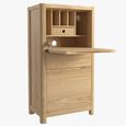 Stockholm Office Unit - 1 Door 1 Drawer - Oak