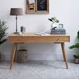 Jenson Oak Writing Desk - 1 Drawer