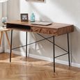 Axis Acacia Wood Writing Desk - 1 Drawer - Geometric