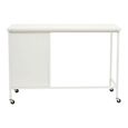 Academy Metal Desk - 3 Drawer - White