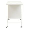 Academy Metal Desk - 3 Drawer - White