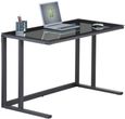 Adair Black Glass Home Office Desk - AW53385