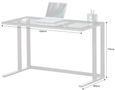 Adair Black Glass Home Office Desk - AW53385