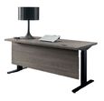 Tivoli Left Desk with Modesty - Grey Wood