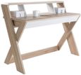Ana Oak and White Desk - AW2110