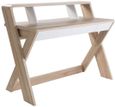 Ana Oak and White Desk - AW2110