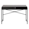 Angus Writing Desk - Black Melamine