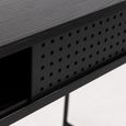 Angus Writing Desk - Black Melamine
